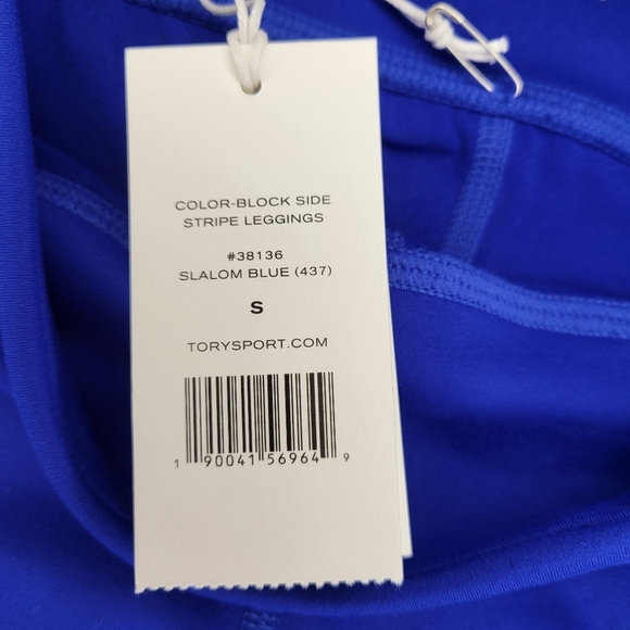 [NWT] TORY SPORT COLOR-BLOCK SIDE STRIPE LEGGINS SIZE S - Picture 6 of 11